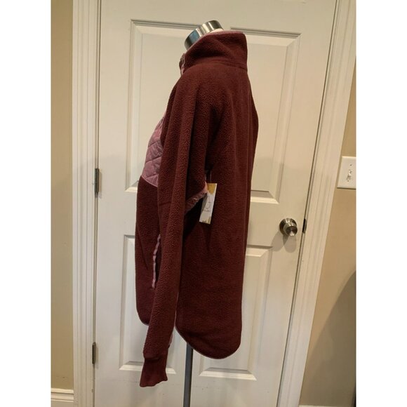 Abercrombie & Fitch Purple Fleece W/ Quilted Detail & Front Pocket, Size L - Picture 5 of 9